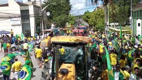 manifestação batalhão do exército de Joinville