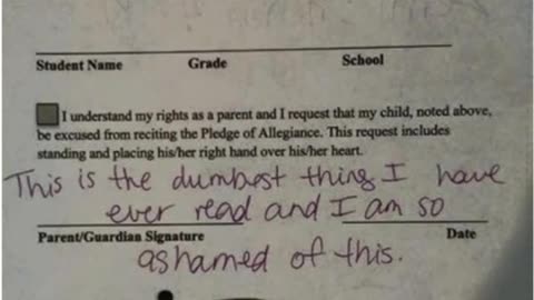 School Demands Mom Sign Anti Flag Form, She Responds With Something Better