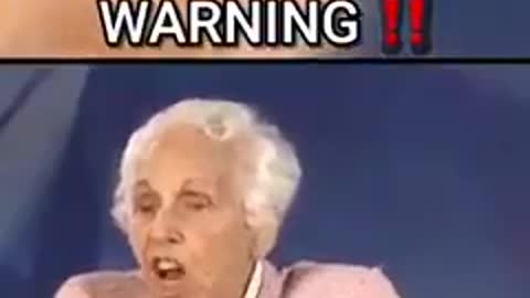 Colgate toothpaste and its warning is exposed by this elderly woman