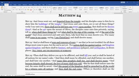 Prelude to Revelation Mathew 24 Part 5