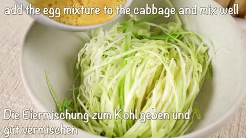 Cabbage with eggs is better than pizza! Easy, quick and very delicious recipe!