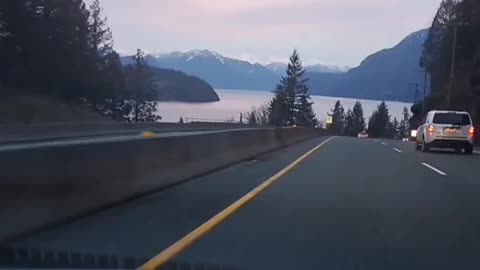 Driving Through BC Mountains