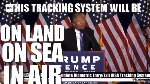 Just TRUMP hyping BIOMETRIC IDs and SURVEILLANCE