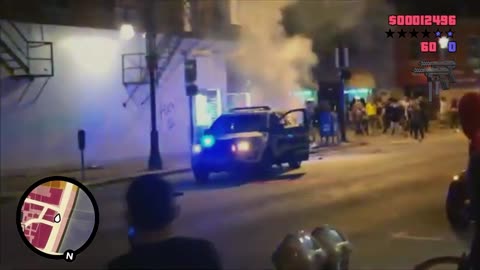 Madison Man Drives Flaming Cop Car