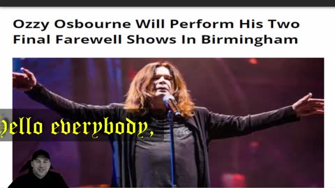 Ozzy Osbourne Final Farewell 2 Shows Will be In Birmingham. News About This Shows & Past Shows.