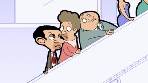 Racing a Lift - Mr Bean Official Cartoon