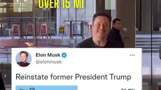 Elon Musk reinstates Trump!