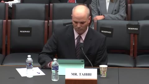 Matt Taibbi's Opening Statement