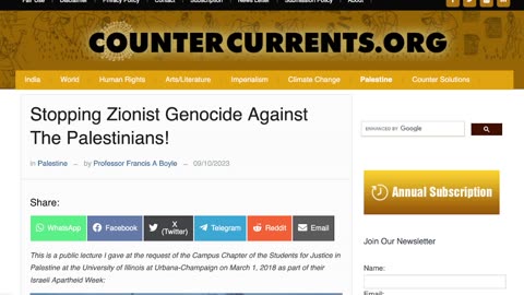 Law Prof. Francis Boyle on Stopping GENOCIDE of Palestinians! 40 min