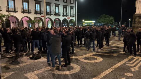 LIVE: Protesto dos agentes da polícia com desfile - Ponta Delgada Sao Miguel Azores - 24.01.2024