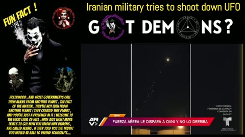 IRANIAN MILITARY TRIES TO SHOTDOWN A DEMON SUPERNATURAL VESSEL TO NO AVAIL!!!