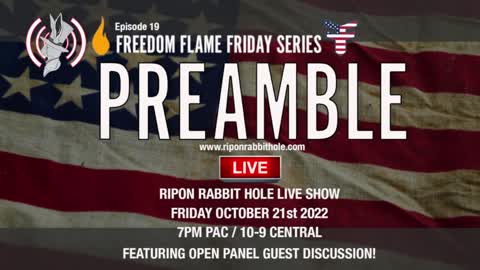 Freedom Flame Friday series with FFCW: PREAMBLE