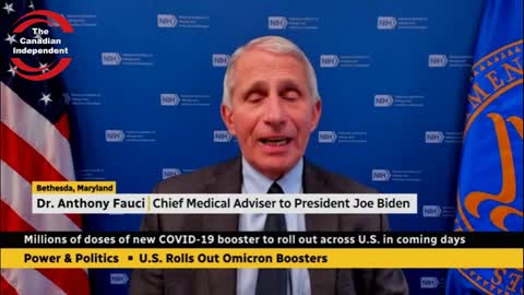 ⚠️Must Watch: Fauci tells CBC that the Bivalent jab being distributed to the population