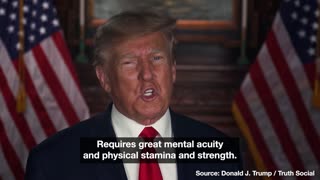 Trump Pushes for Mental Competency Test Requirement for U.S. Presidential Candidates