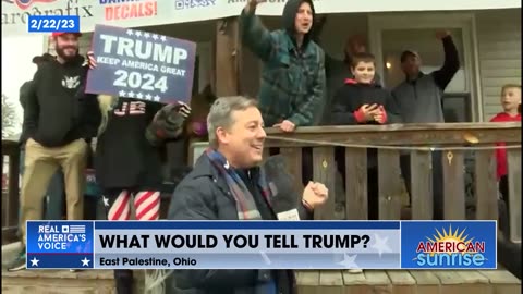 Real American Patriots In East Palestine Are Saying 'Thank You Trump!'