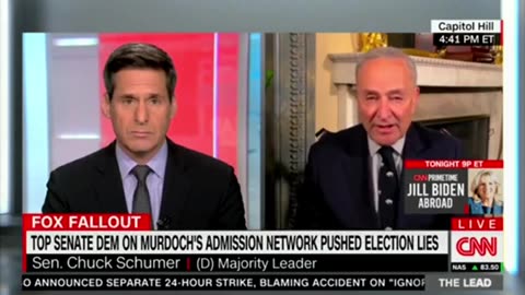 Chuck Schumer doubles down on making excuses for his censorship calls on Tucker Carlson