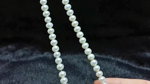 Natural turquoise and pearl smooth beads necklace Simple Bridesmaid Jewelry Gifts 20240408-02-08