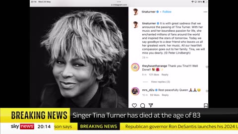 Tributes Pour In for Tina Turner as Fans Mourn the Icon's Passing