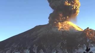 Mexico- A new eruption from Mexico's Popocatépetl Volcano