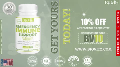 Emergency Immune Support | With Elderberry & Vitamin C | Supports A Healthy Immune System*