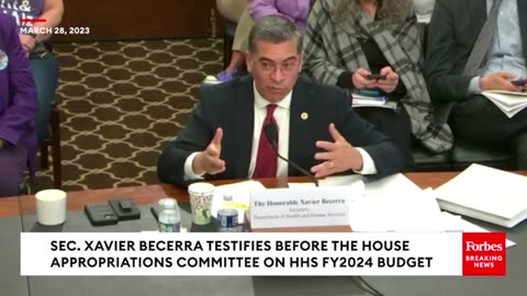 Sec. Xavier Becerra Testifies Before The House Appropriations Committee On The FY2024 HHS Budget