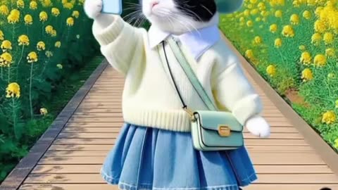 Selfie meaw cute cat