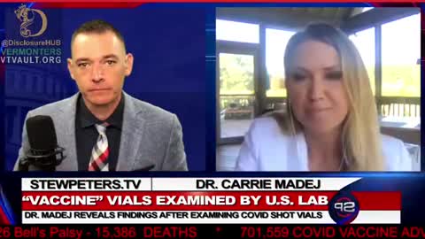 Dr. Carrie Madej shares what she found in the vials of the so-called "VACCINES". A living entity!!
