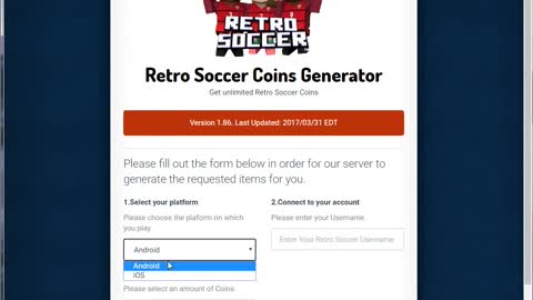 [WORKING] Retro Soccer Hack V1.2a - Unlimited Coins!