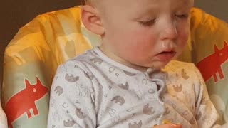 Baby Boy Literally Can't Stay Awake During Dinner
