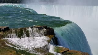 Rainbow Rises Out of Niagara Falls