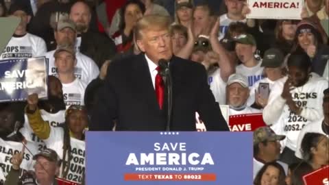 President Trump speaks at Texas rally
