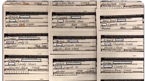 VOTER FRAUD ON DISPLAY: Houston Ballots All Have Same Signature and Same Address