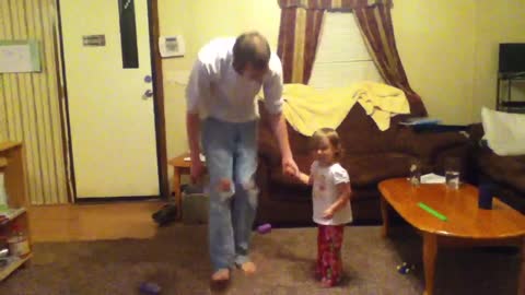 Emma and daddy dancing #2