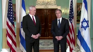 Blinken meets with Israel's Gantz at State Dept.