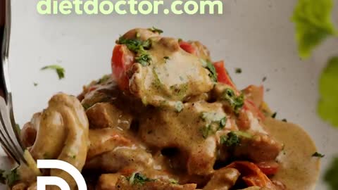 1-Min Recipe • Chicken garam masala • Quick and keto! by diet Doctor
