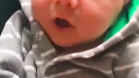 Entertaining baby sneezing moments 🤣 #shorts