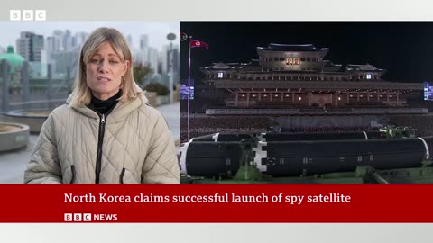 North Korea claims successful launch of military spy satellite BBC News