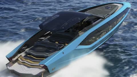 Lamborghini 63 yacht by Tecnomar - quickest Lamborghini yacht