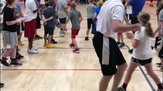 Coach Shoots Full Court Backwards