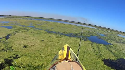 Kayak Fly Fishing Review of Kenansville Lake In Indian River County, Florida