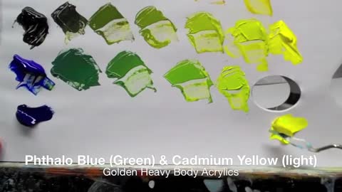 How to mix green acrylic paint is more than wonderful