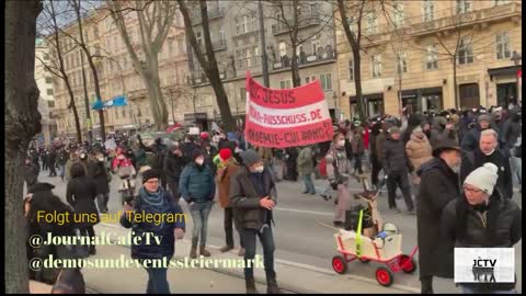 Journal Cafe TV: Carneval Demo Teil 1 Wien 13.02.2021