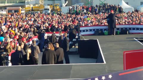 Trump at a rally In Pennsylvania
