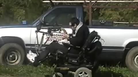 Practice shooting quadriplegic slow motion recoil