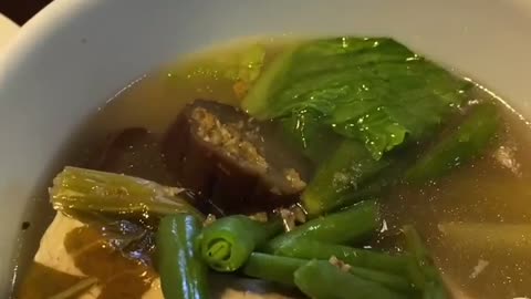 Filipino food sinigang
