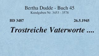 BD 3487 - TROSTREICHE VATERWORTE ....