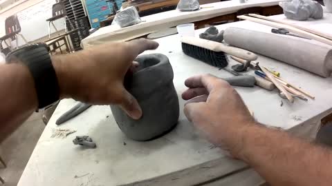 How to make a basic clay pinch pot part II