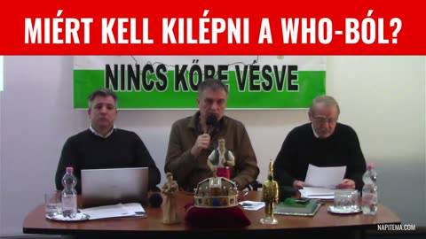 Miért kell sürgősen kilépni a WHO-ból?