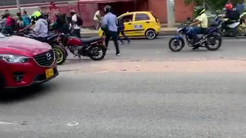 Cinco heridos tras accidente en la vía Bucaramanga - Girón