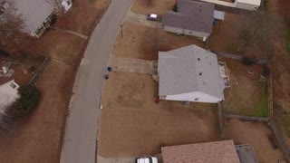 Drone flight around the neighborhood